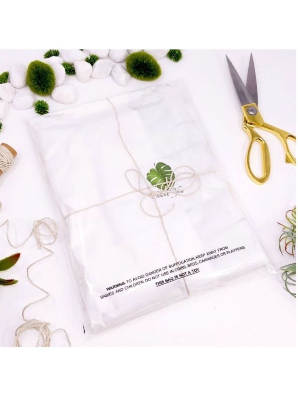 100 6X9 Clear Suffocation Warning Bags Home Office